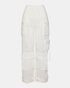 DUO PANT WHITE EYELET  Famous | Online Store
