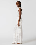 DUO PANT WHITE EYELET  Famous | Online Store