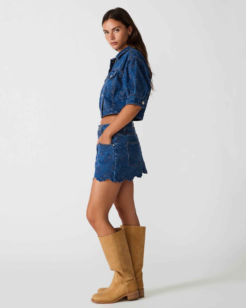 DELILAH SKORT BLUE DEPTHS