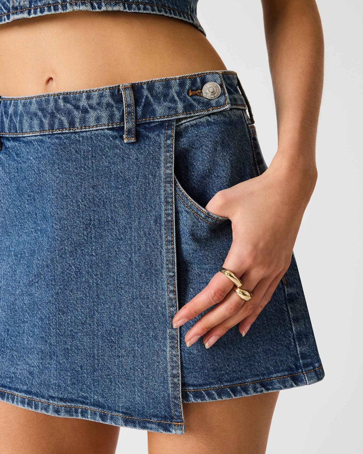 BRIGHTIN SKORT BLUE HEATHER