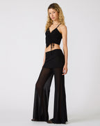 VEADA KNIT PANTS BLACK  Famous | Online Store