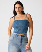 MEAGHAN TOP BLUE HEATHER  Famous | Online Store