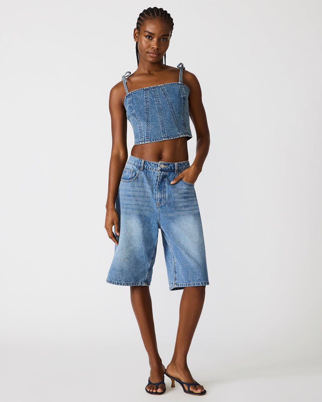 MEAGHAN TOP BLUE HEATHER  Famous | Online Store
