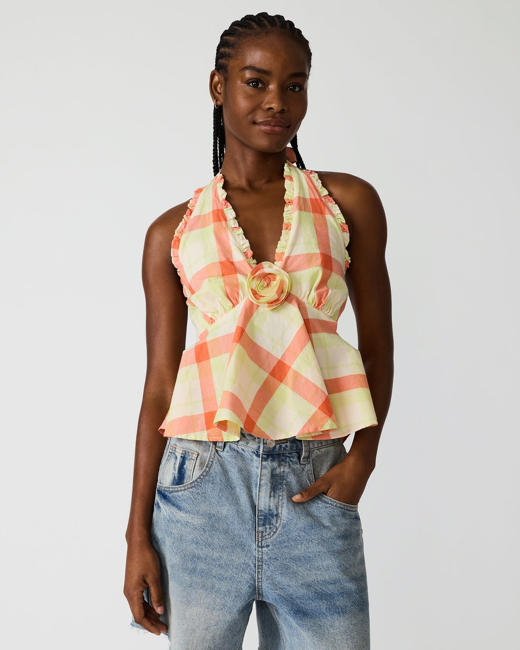 TANIA TOP PLAID  Famous | Online Store