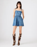 MEAGHAN DRESS BLUE HEATHER  Famous | Online Store