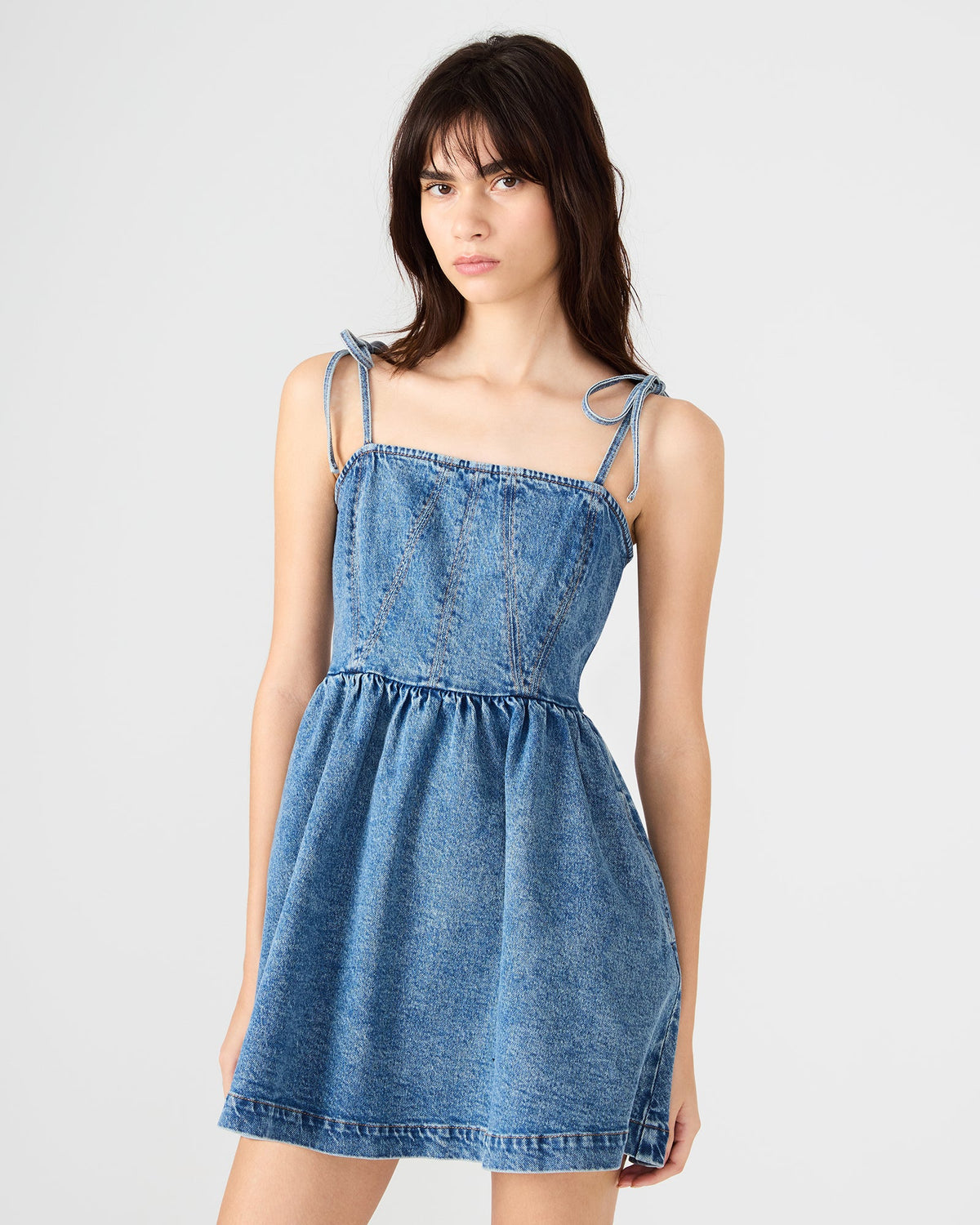 MEAGHAN DRESS BLUE HEATHER  Famous | Online Store