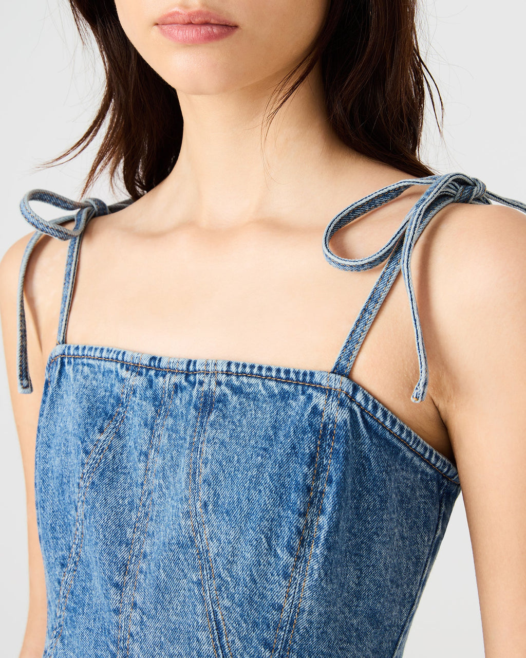 MEAGHAN DRESS BLUE HEATHER  Famous | Online Store