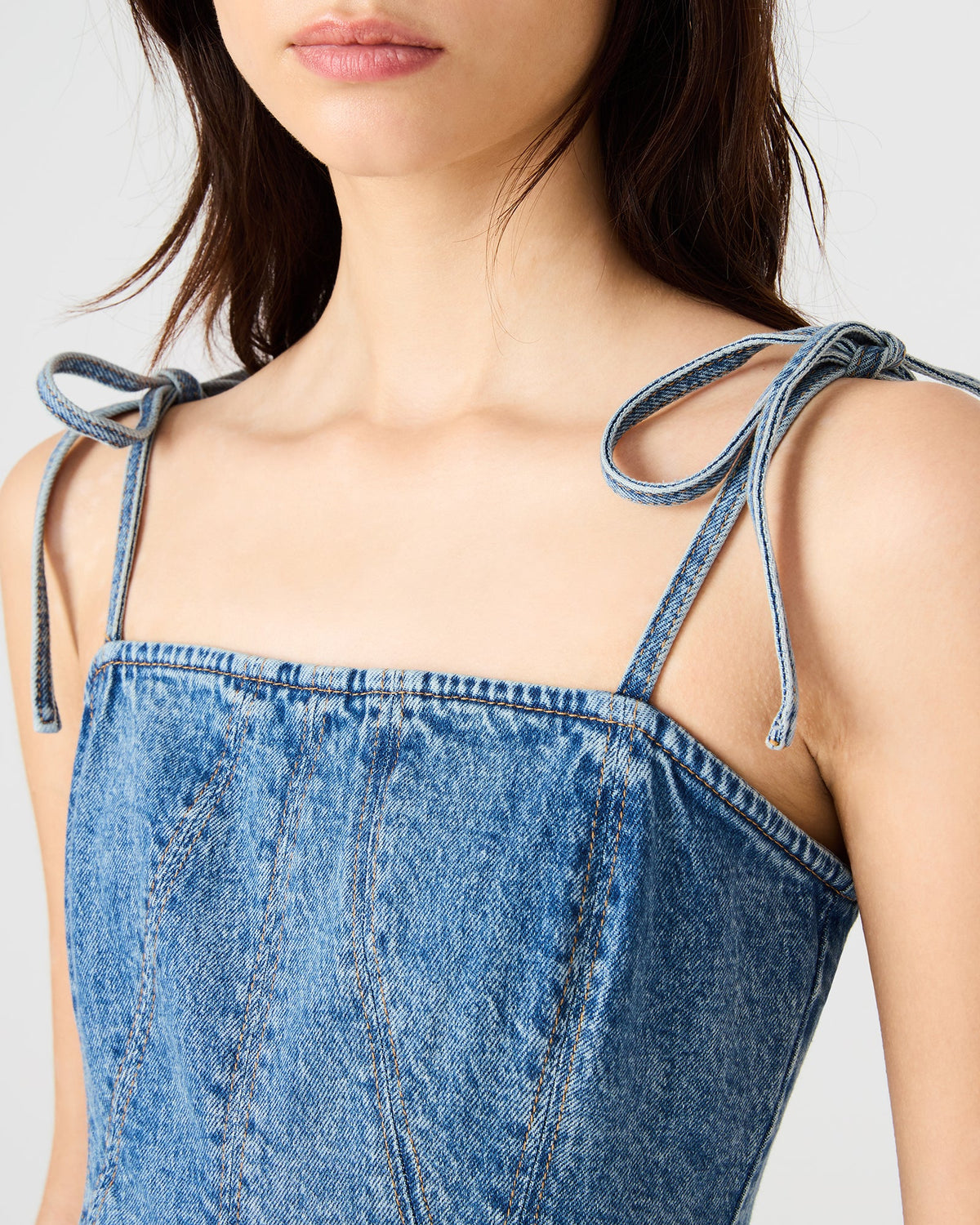MEAGHAN DRESS BLUE HEATHER  Famous | Online Store