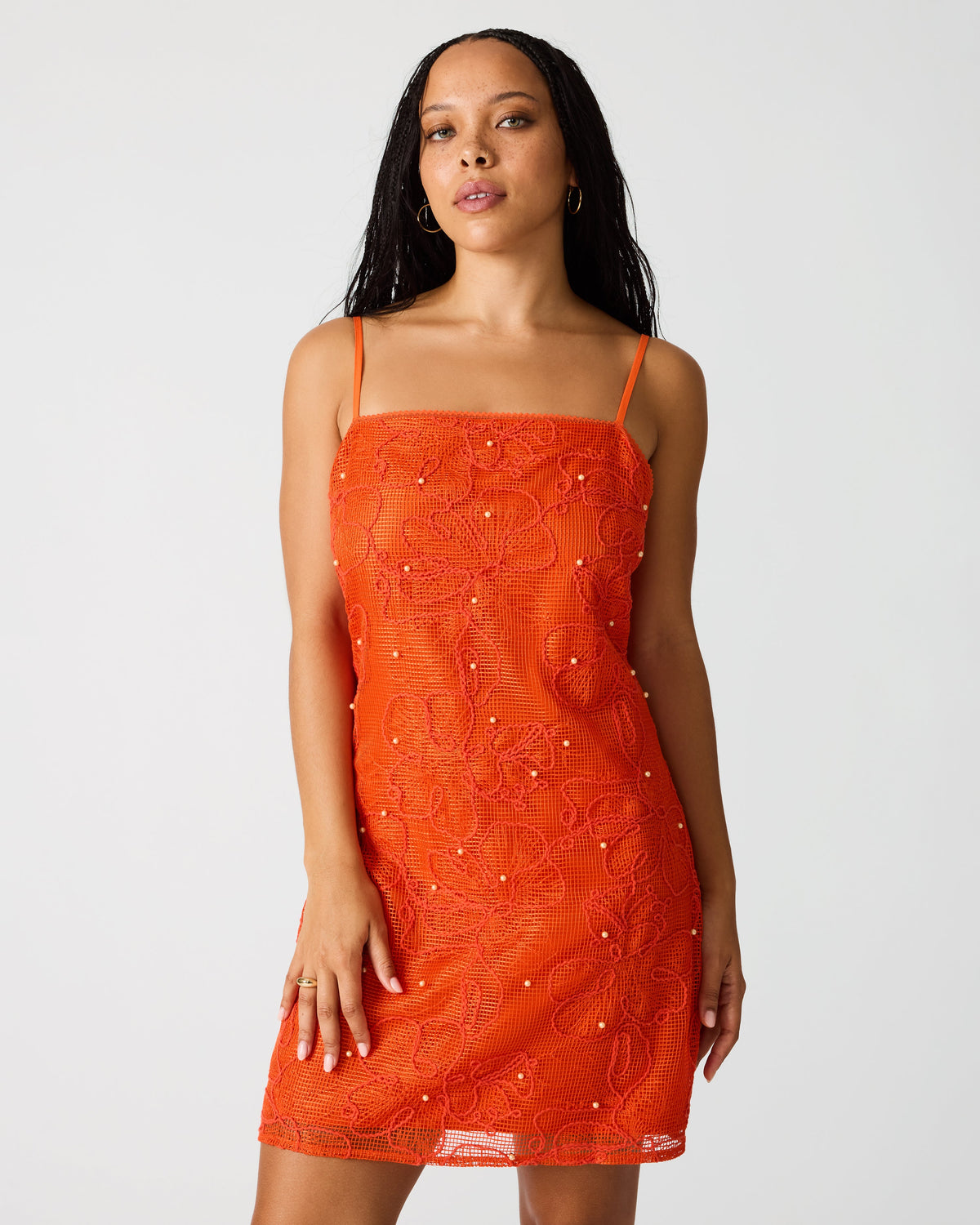 MAUREENE DRESS SALSA RED  Famous | Online Store