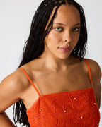 MAUREENE DRESS SALSA RED  Famous | Online Store