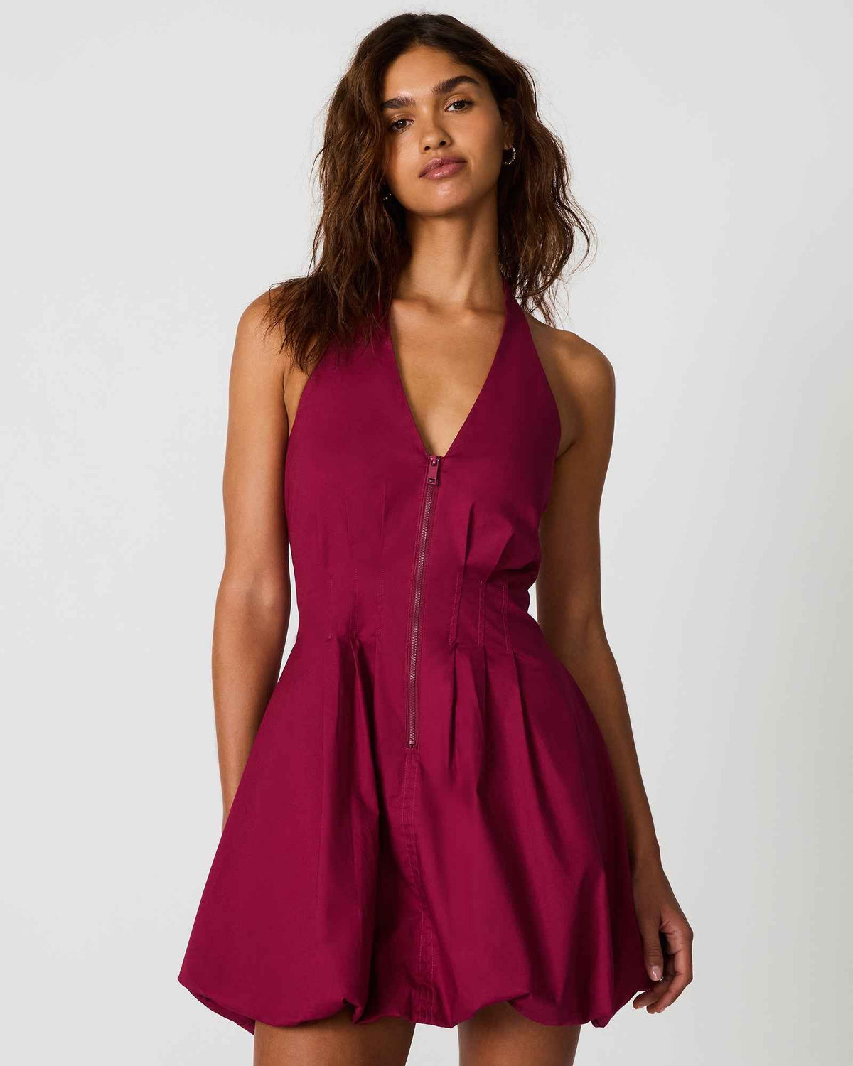 DIANNA DRESS DARK RED