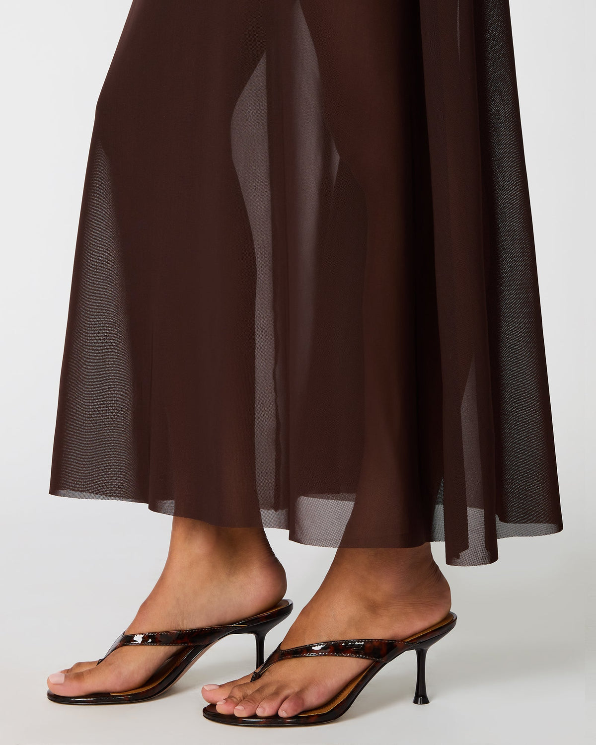 SHARLENE DRESS CHICORY COFFEE  Famous | Online Store