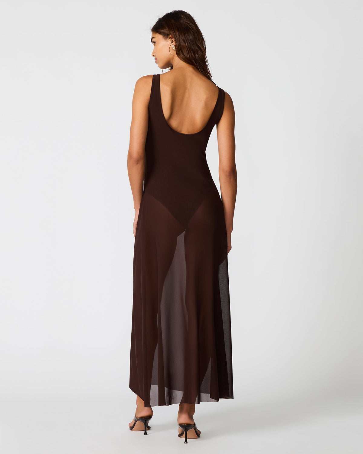 SHARLENE DRESS CHICORY COFFEE  Famous | Online Store