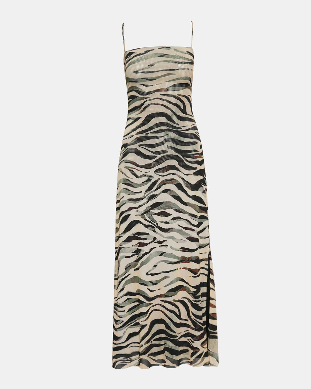 ADELLA DRESS CARAMEL ZEBRA  Famous | Online Store