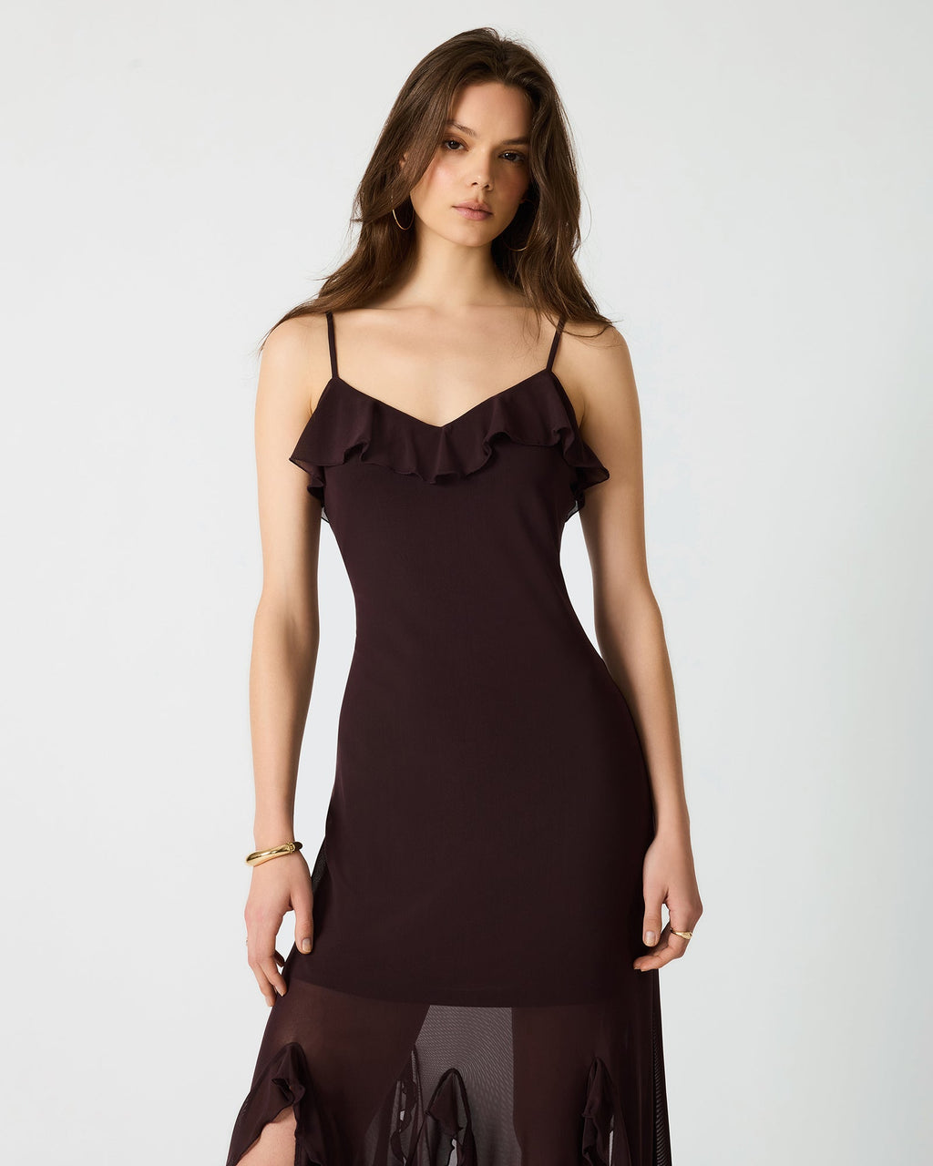 MARIANE DRESS CHOCOLATE  Famous | Online Store