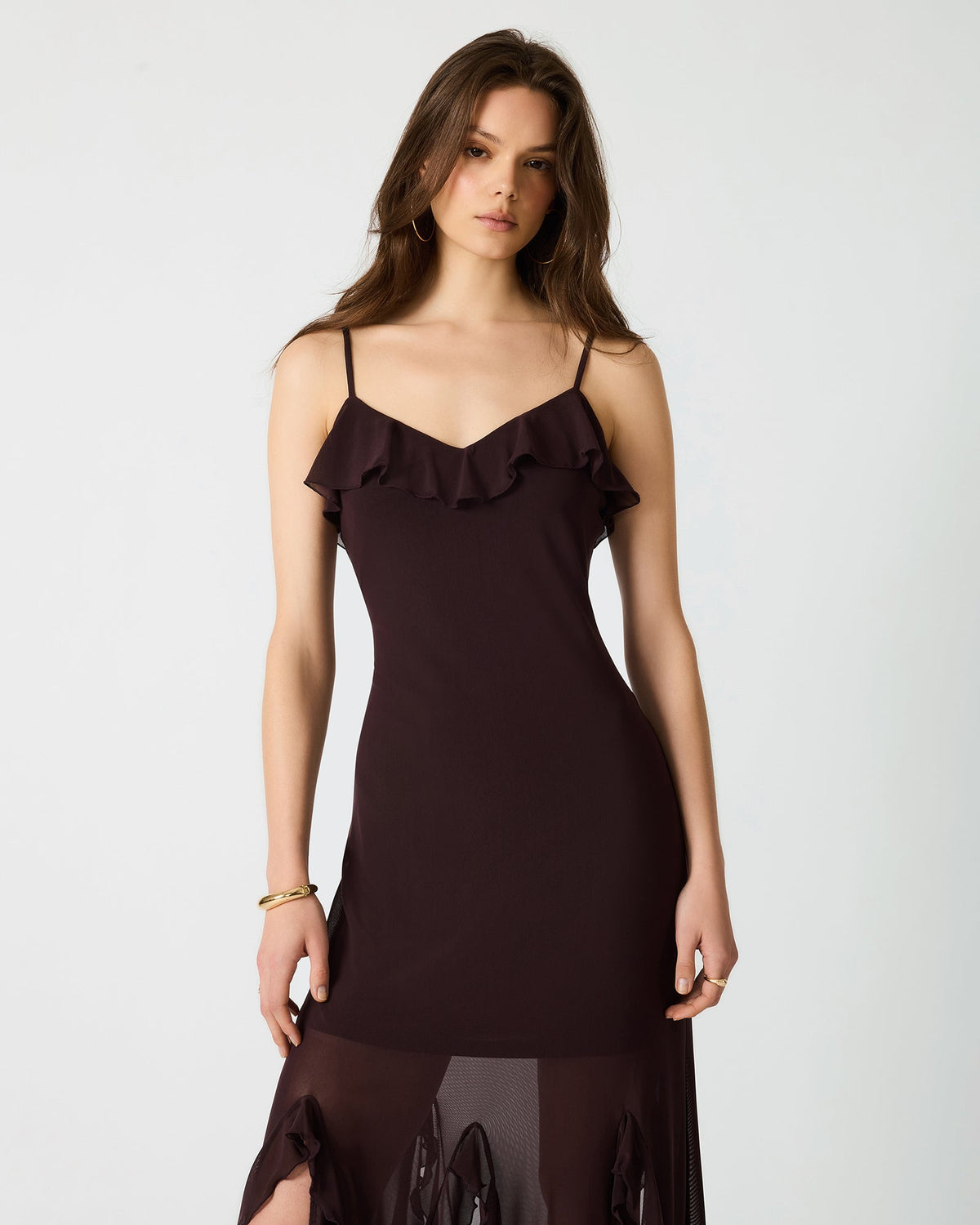 MARIANE DRESS CHOCOLATE  Famous | Online Store