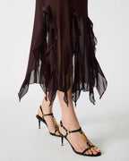 MARIANE DRESS CHOCOLATE  Famous | Online Store