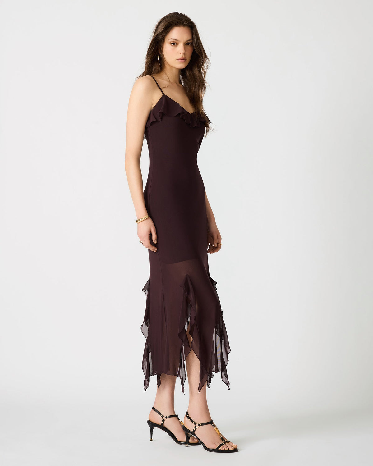 MARIANE DRESS CHOCOLATE  Famous | Online Store