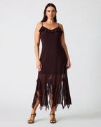 MARIANE DRESS CHOCOLATE  Famous | Online Store