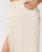 LISSANDRA SKIRT IVORY  Famous | Online Store