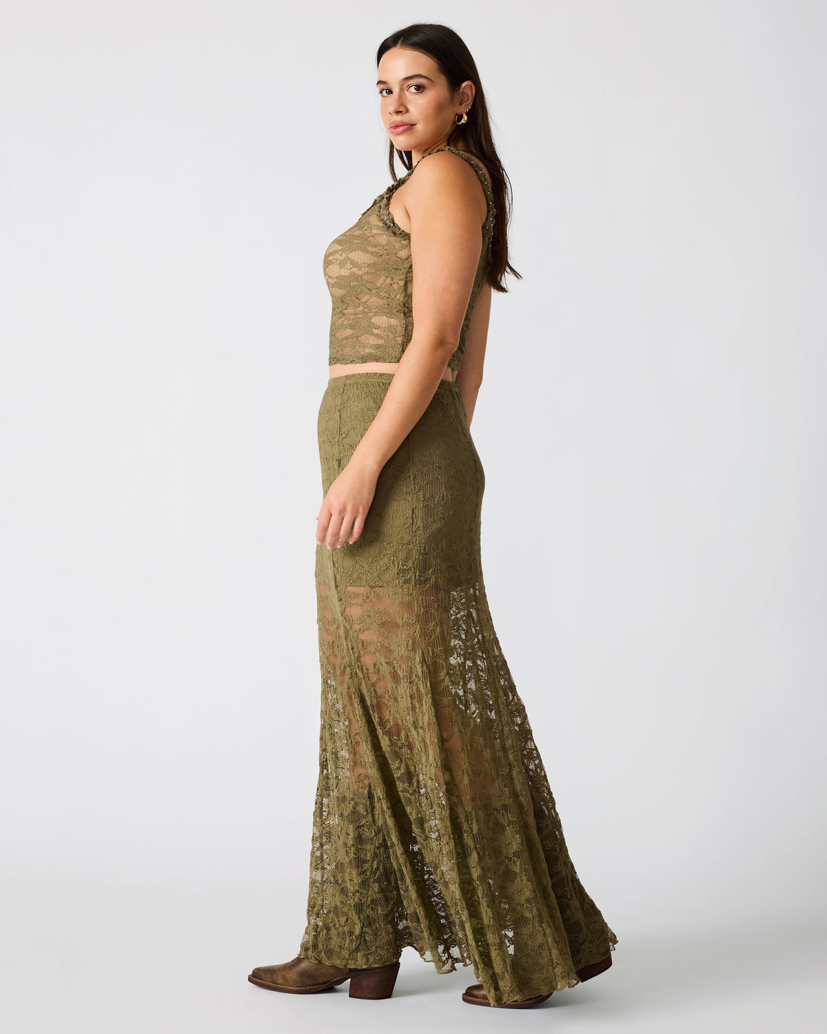 MIRABEL SKIRT MOUNTAIN GREEN  Famous | Online Store