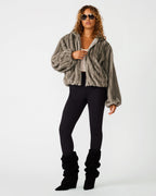 MAVIS JACKET SILVER GREY  Famous | Online Store