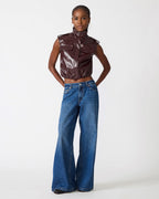 LUXIE VEST DEEP FIG  Famous | Online Store