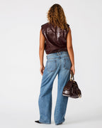 LUXIE VEST DEEP FIG  Famous | Online Store