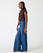 LUXIE VEST DEEP FIG  Famous | Online Store