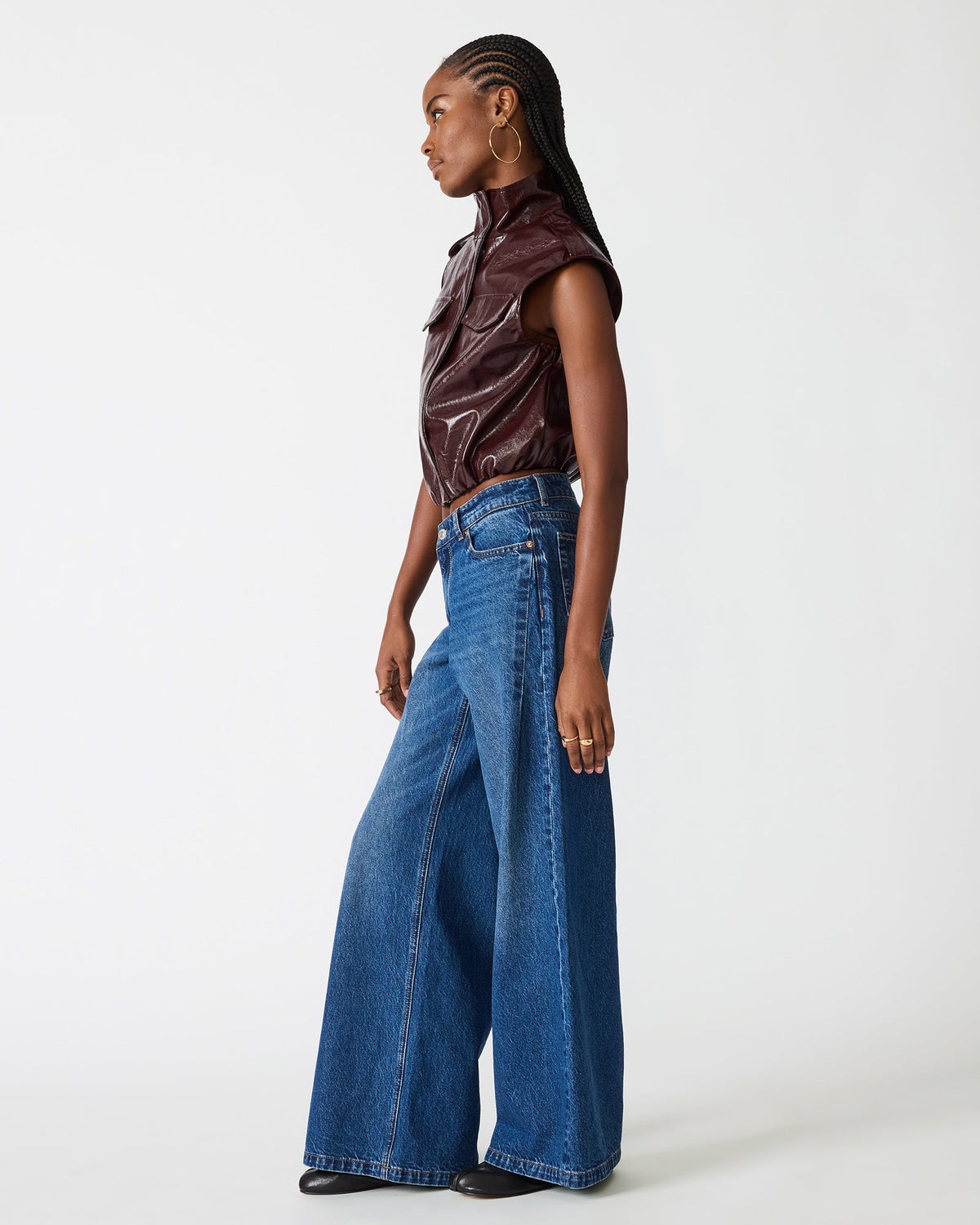 LUXIE VEST DEEP FIG  Famous | Online Store