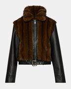 RYLAND JACKET FUR PRINT  Famous | Online Store