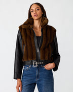 RYLAND JACKET FUR PRINT  Famous | Online Store