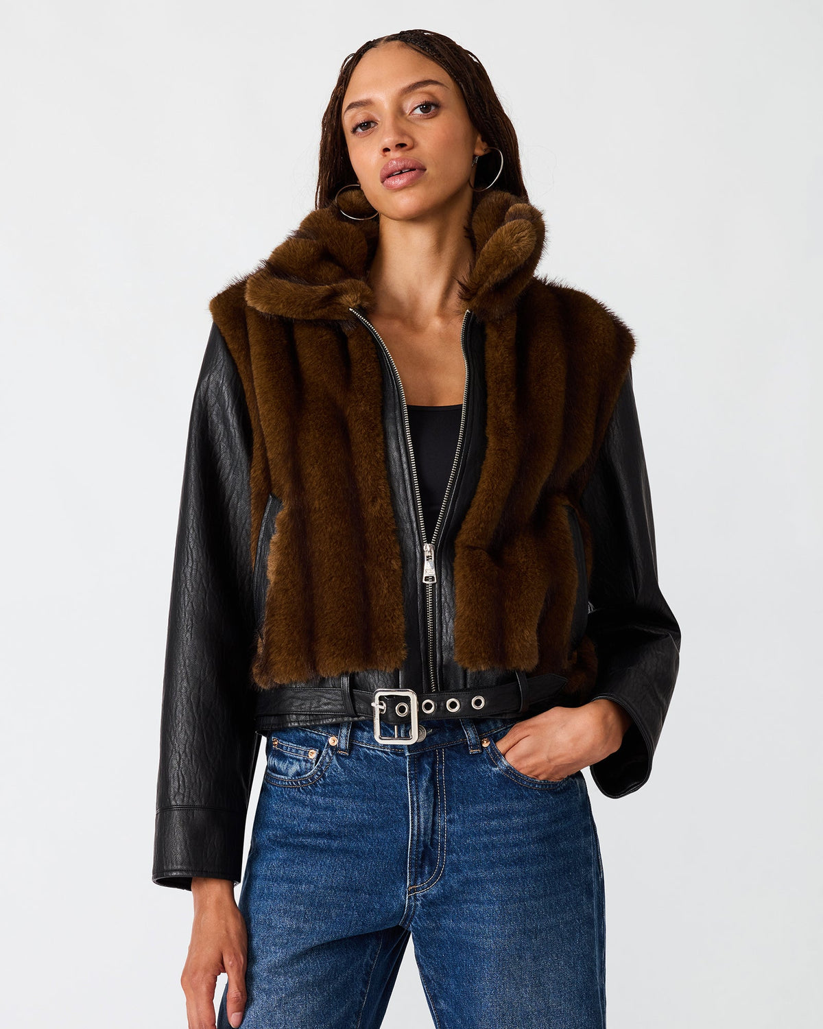 RYLAND JACKET FUR PRINT  Famous | Online Store