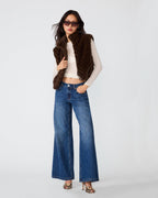LUXIE VEST DARK ESPRESSO  Famous | Online Store