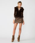 SOPHEE VEST FOSSIL BROWN  Famous | Online Store