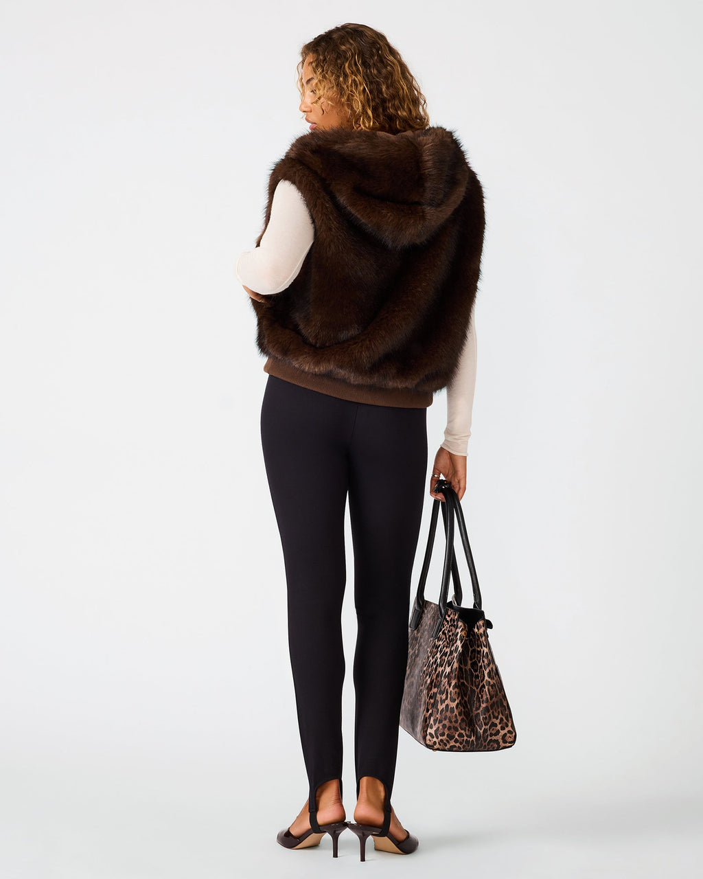 SOPHEE VEST FOSSIL BROWN  Famous | Online Store
