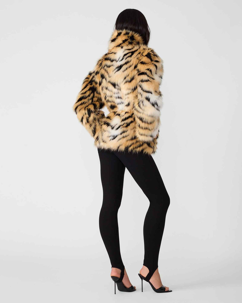 ALEXX COAT BLACK MULTI