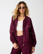 JACEY JACKET DEEP FIG  Famous | Online Store