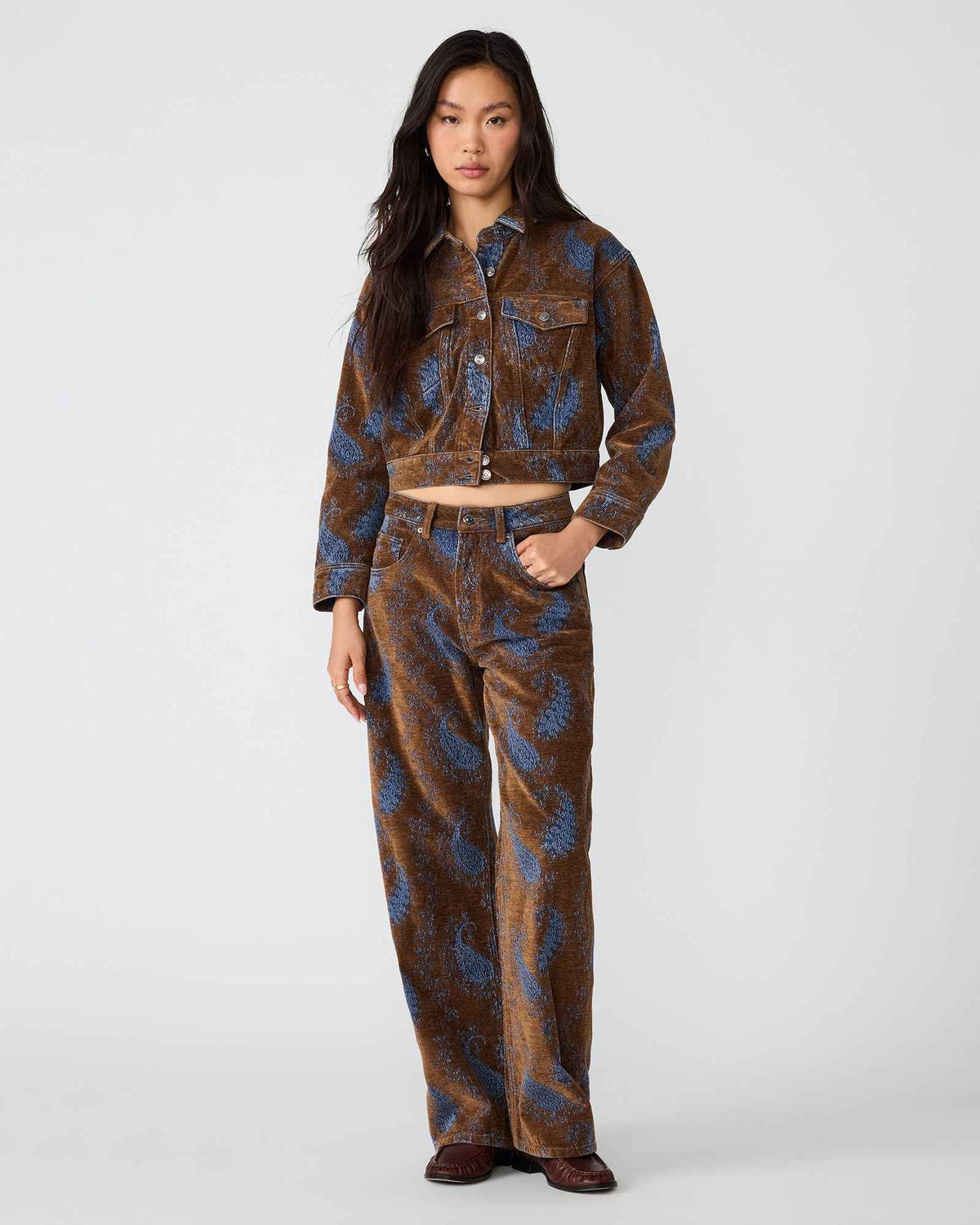 DOVE JACKET TEAL PAISLEY