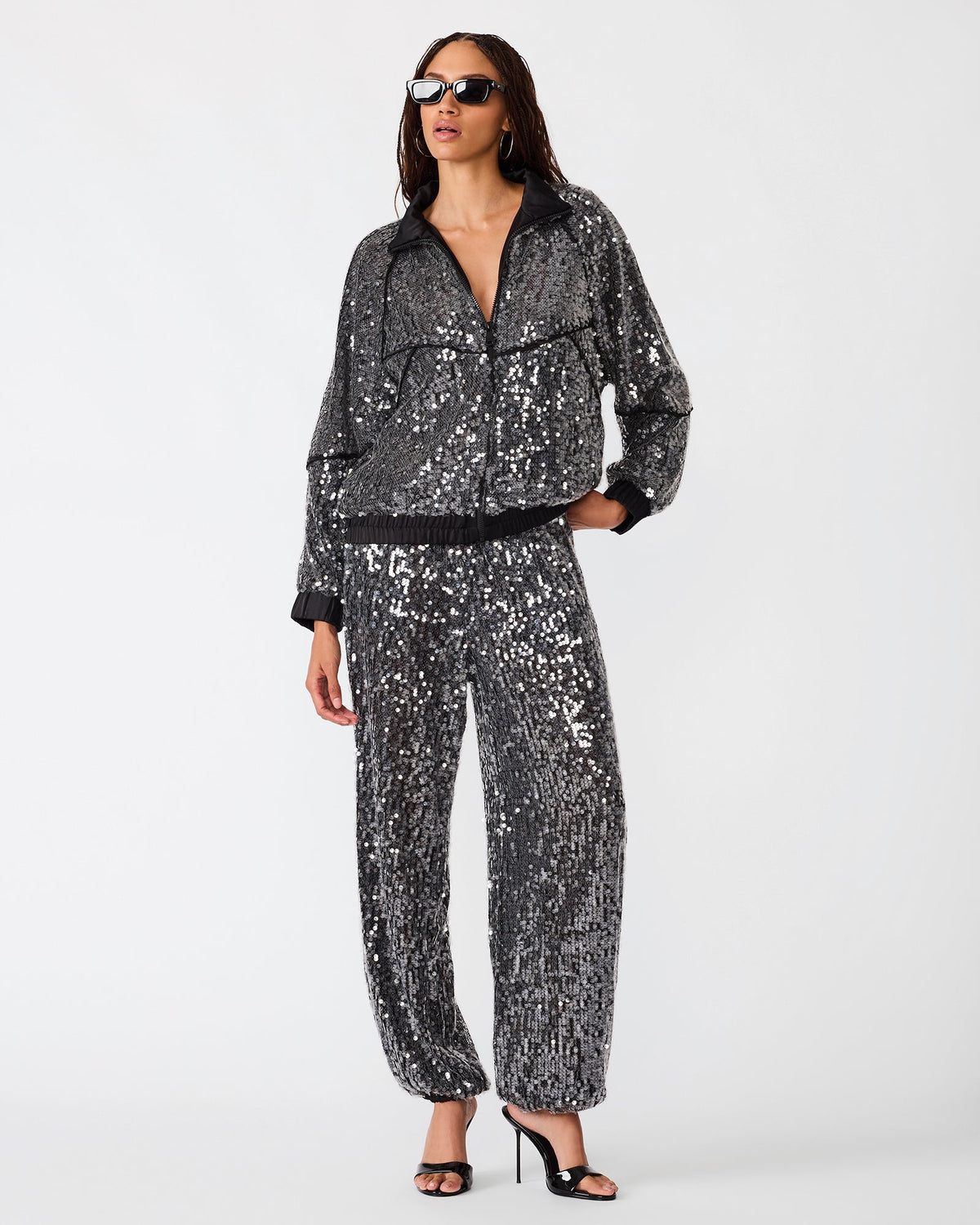 JACEY JACKET BLACK SEQUIN  Famous | Online Store