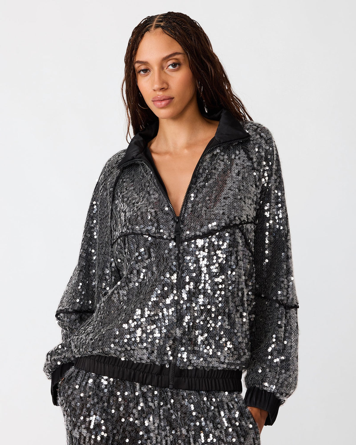 JACEY JACKET BLACK SEQUIN  Famous | Online Store