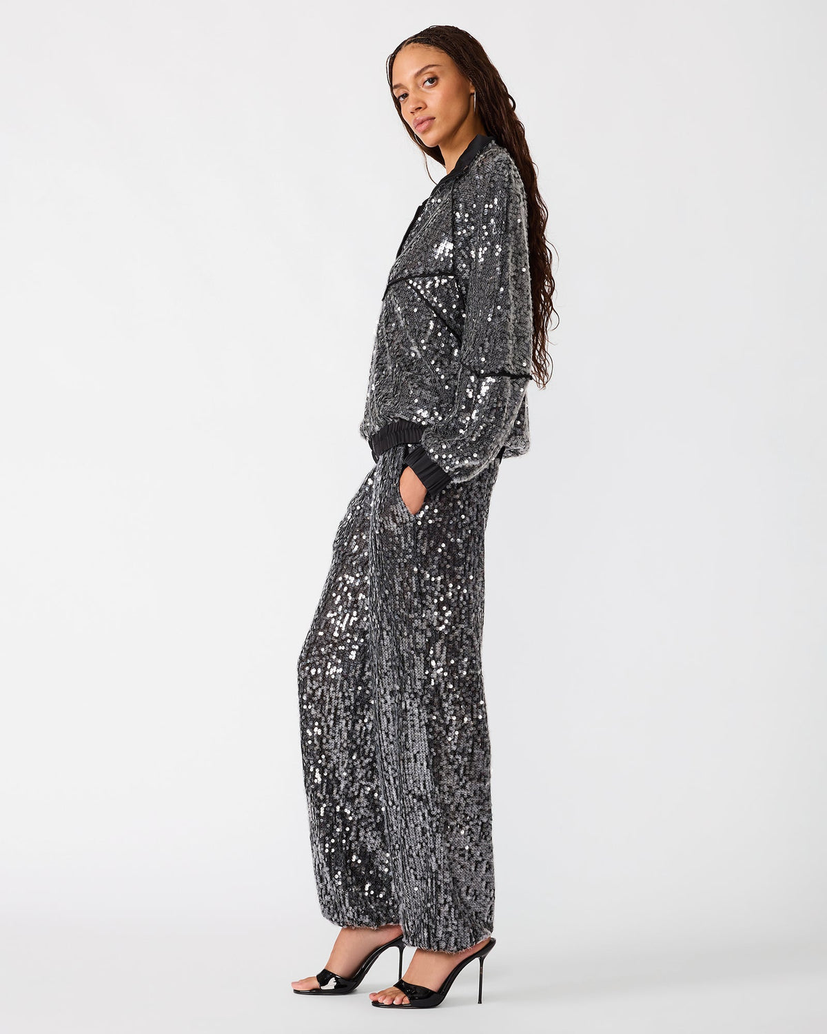 JACEY JACKET BLACK SEQUIN  Famous | Online Store