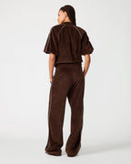 VELOUR TRACK JACKET DARK ESPRESSO  Famous | Online Store