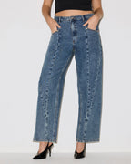 THE SEAMED SYDNEE JEAN IMPERIAL BLUE  Famous | Online Store