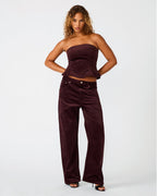 SYDNEE PANT DEEP FIG  Famous | Online Store