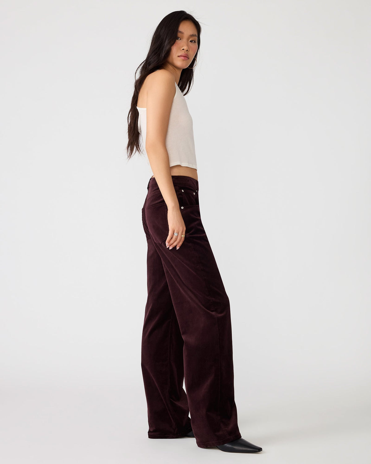 SYDNEE PANT DEEP FIG  Famous | Online Store