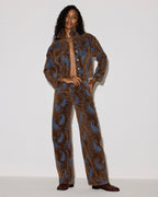THE SYDNEE JEAN TEAL PAISLEY  Famous | Online Store