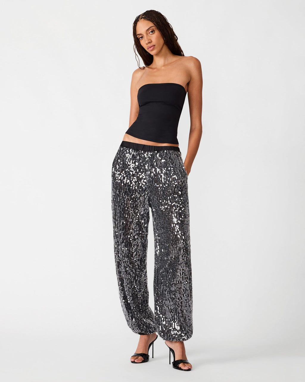 TIFFANEE PANT BLACK SEQUIN  Famous | Online Store