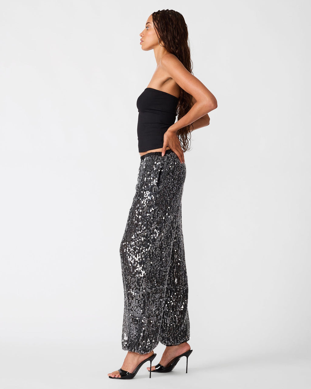 TIFFANEE PANT BLACK SEQUIN  Famous | Online Store