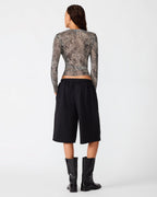 FLEECE SWEAT SHORT BLACK  Famous | Online Store